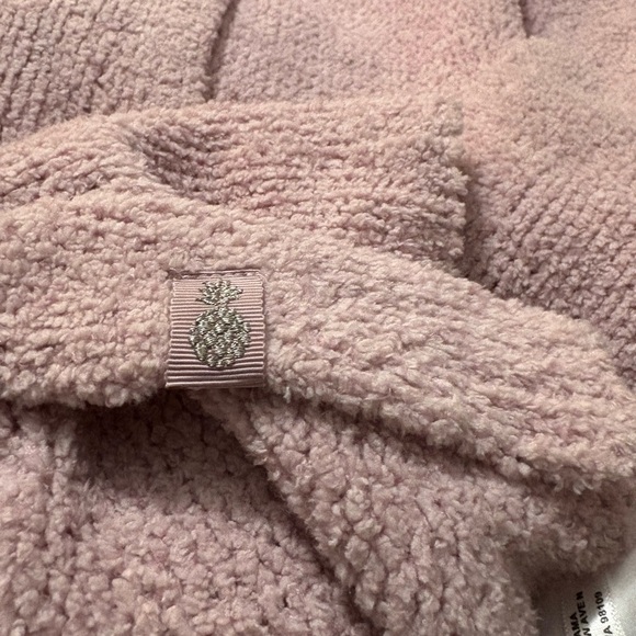 Tommy Bahama Pink Poncho Sweater with Fuzzy Texture - Picture 9 of 12